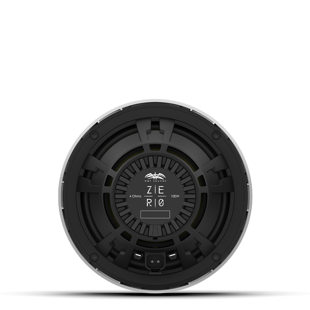 High output marine and powersports speaker ZERO 6.5 white shallow mount design