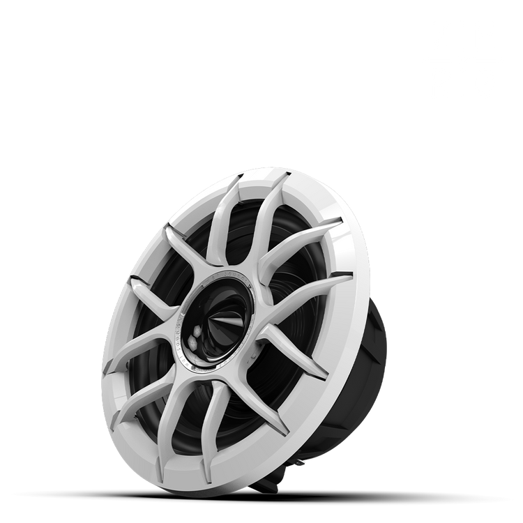 ZERO Series 6.5 white speaker front view showing grille and logo detail