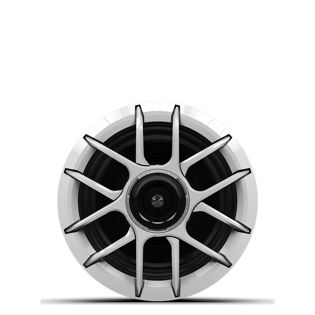 Wet Sounds ZERO 6.5 speaker designed for Harley Davidson front fairing upgrade in white