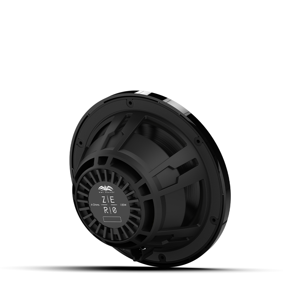 Motorcycle audio upgrade featuring ZERO 8 speakers in black fairing install