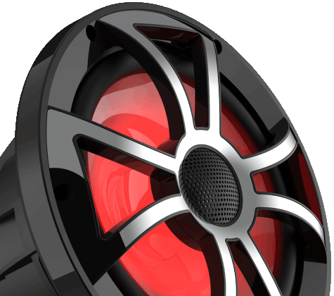 Wet-Sounds-RECON-8-inch-High-Output-Component-Speaker-XS-Black-RGB-Grille
